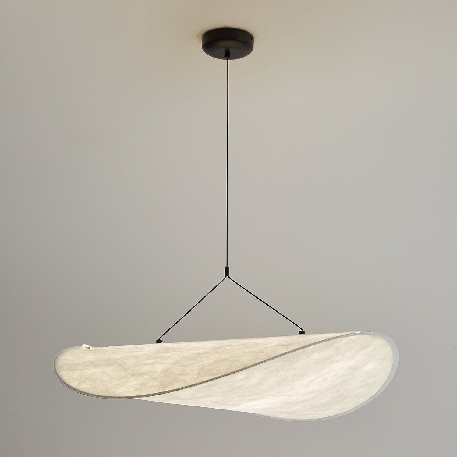 Tense Tyvek Disc Ceiling Light