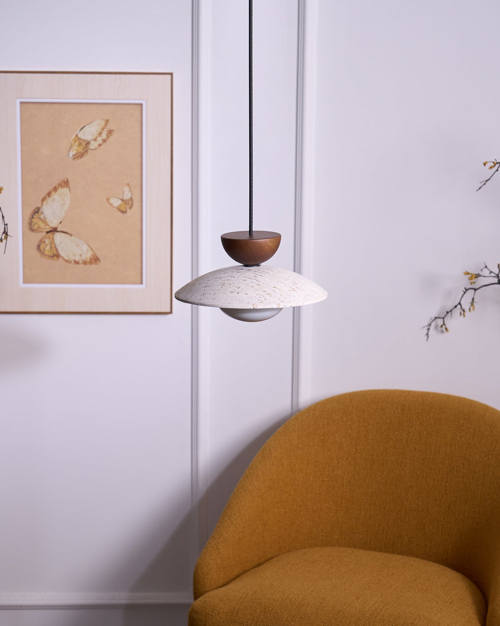 Tia Travertine Pendant Light