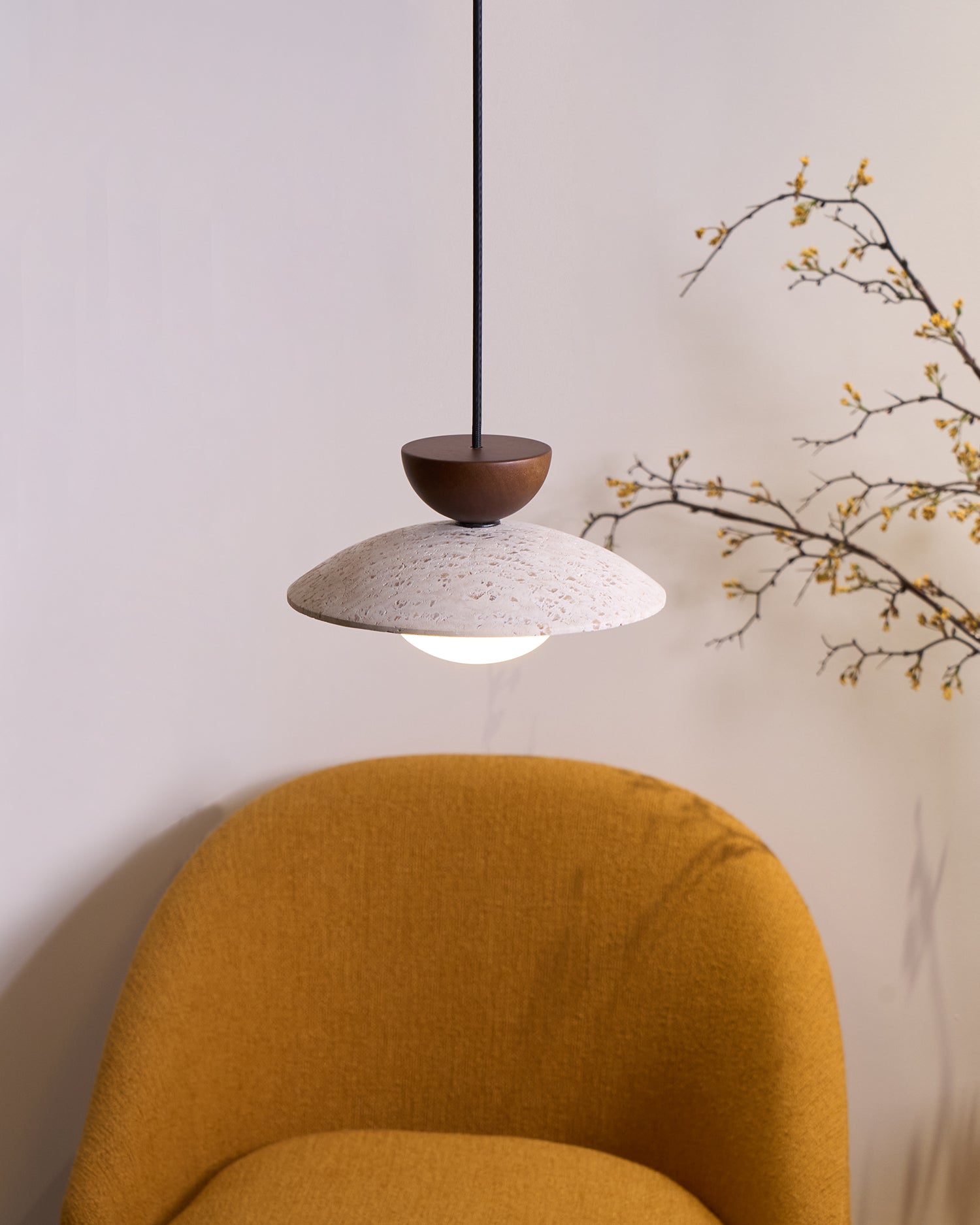Tia Travertine Pendant Light