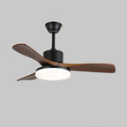 Morty Adams Contemporary Wood Ceiling Fan Light