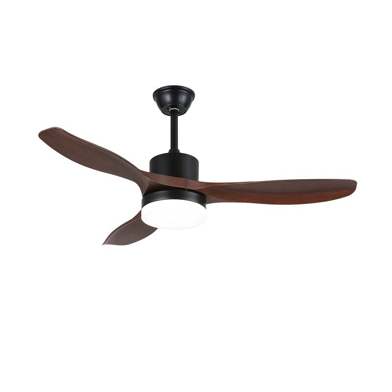 Morty Adams Contemporary Wood Ceiling Fan Light