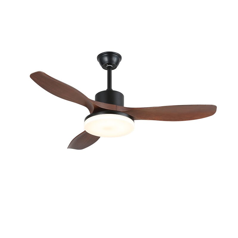 Morty Adams Contemporary Wood Ceiling Fan Light