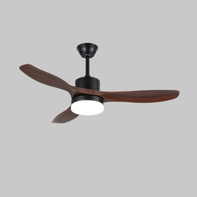 Morty Adams Contemporary Wood Ceiling Fan Light