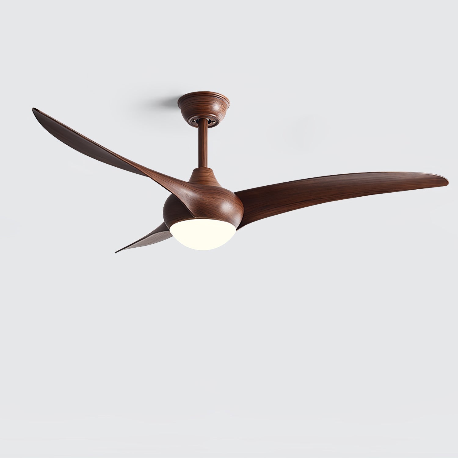 Sophisticated Opal Glass Blade Fan Light