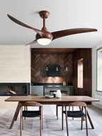 Sophisticated Opal Glass Blade Fan Light