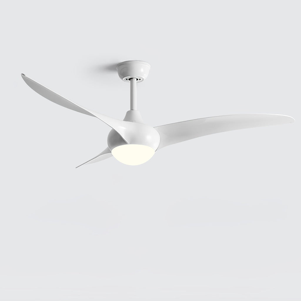 Sophisticated Opal Glass Blade Fan Light