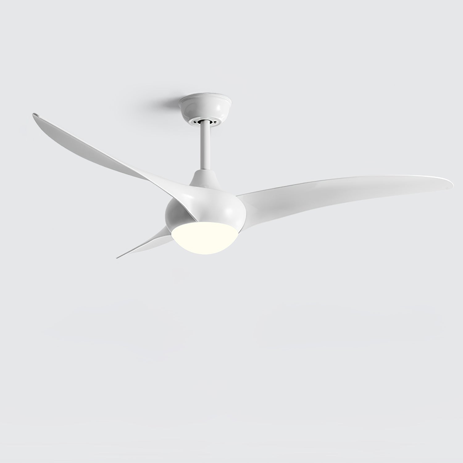 Sophisticated Opal Glass Blade Fan Light