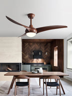 Sophisticated Opal Glass Blade Fan Light