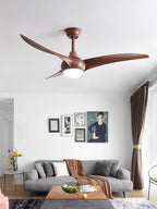 Sophisticated Opal Glass Blade Fan Light