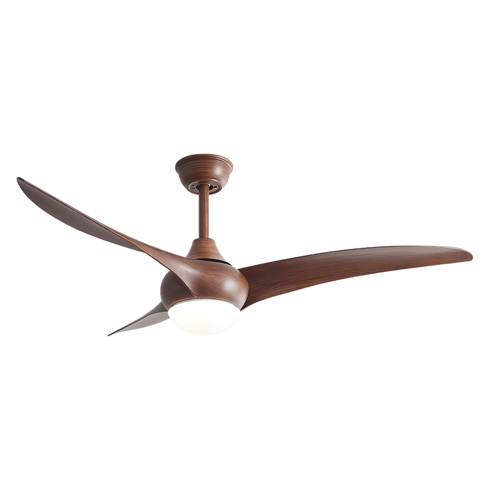Sophisticated Opal Glass Blade Fan Light