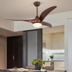Sophisticated Opal Glass Blade Fan Light