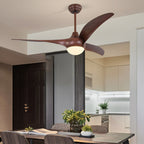 Sophisticated Opal Glass Blade Fan Light