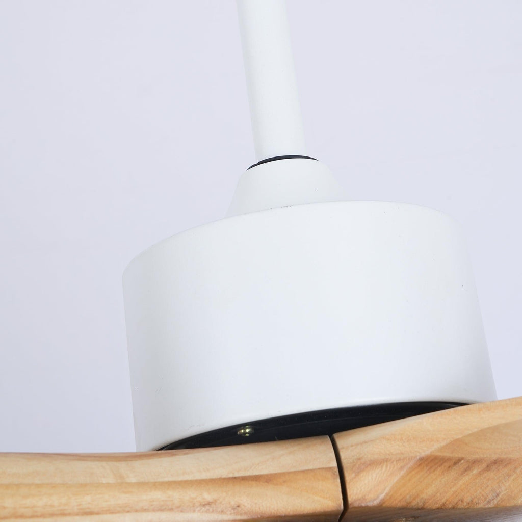 Harborough Sculpted Wood Blade Ceiling Fan Light