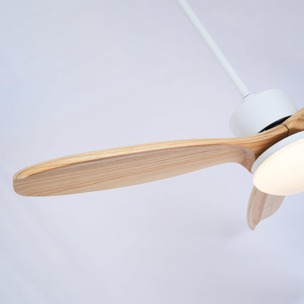 Harborough Sculpted Wood Blade Ceiling Fan Light