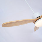 Harborough Sculpted Wood Blade Ceiling Fan Light
