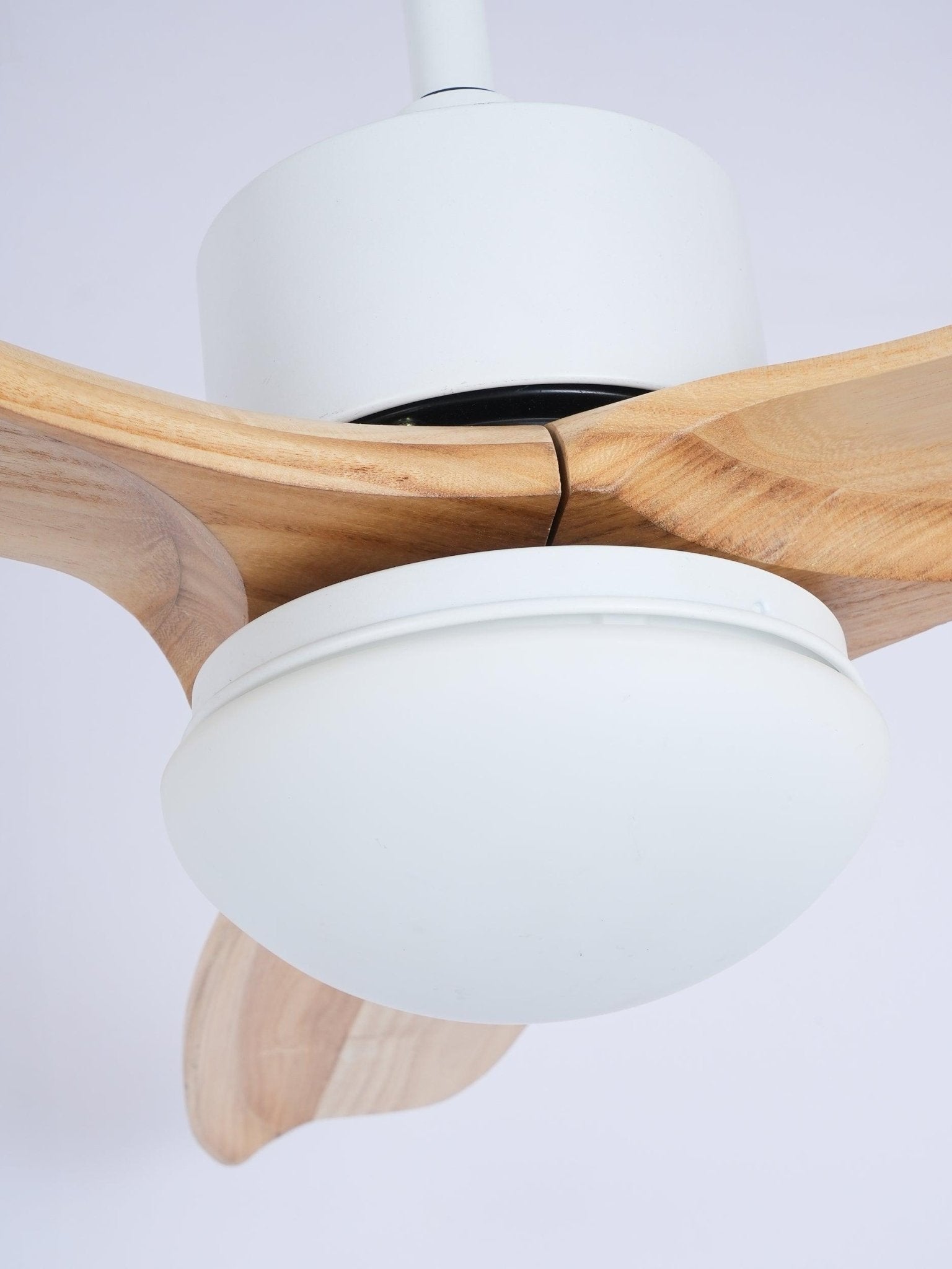 Harborough Sculpted Wood Blade Ceiling Fan Light