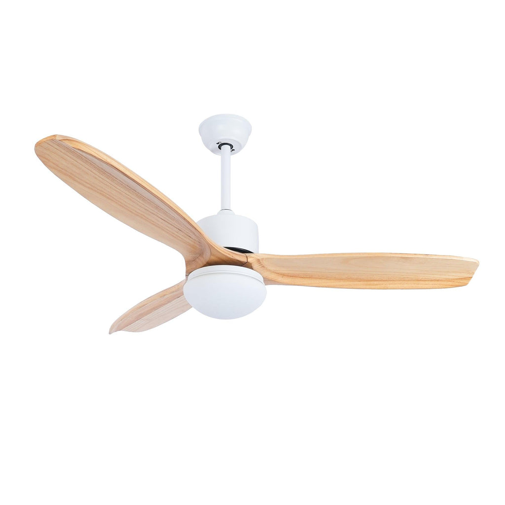 Harborough Sculpted Wood Blade Ceiling Fan Light