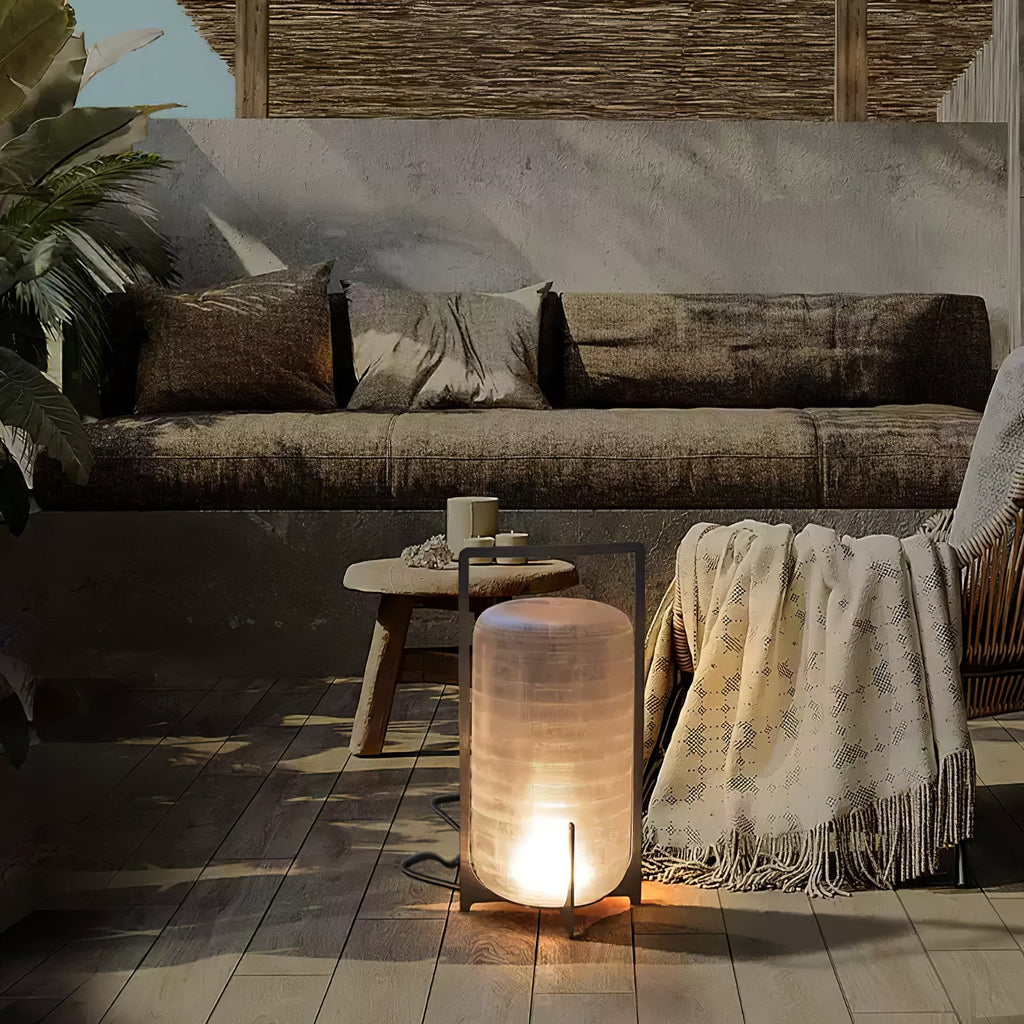 Twilight Sculpted Lantern Lamp