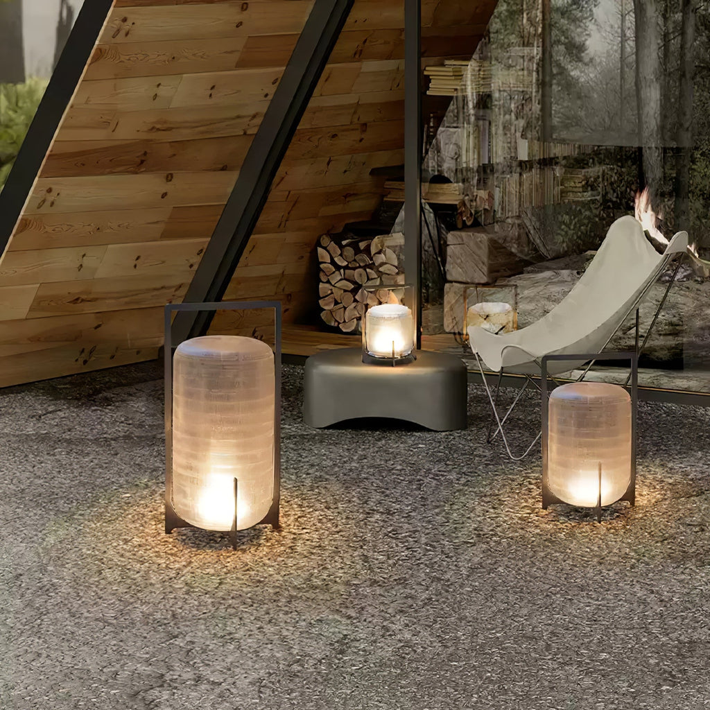 Twilight Sculpted Lantern Lamp