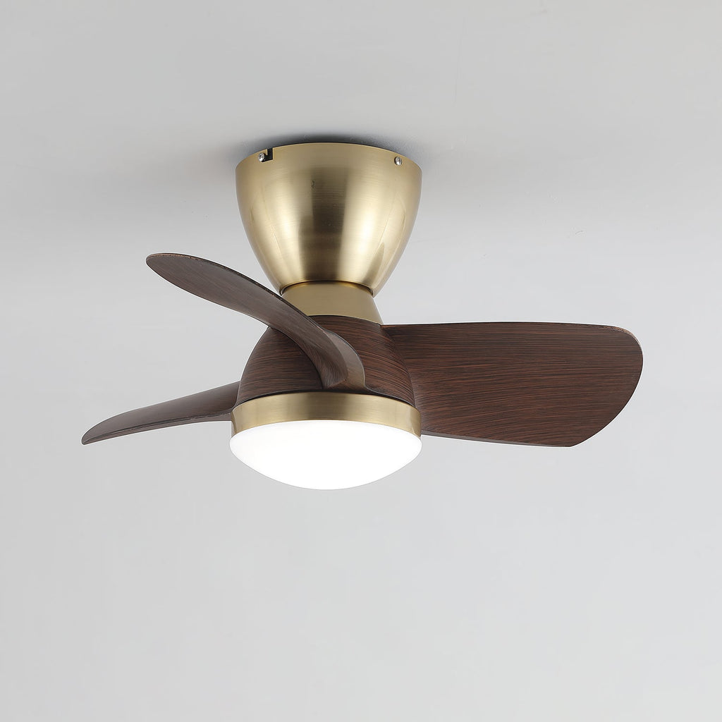 Velis Sculpted Walnut Aero Ceiling Light