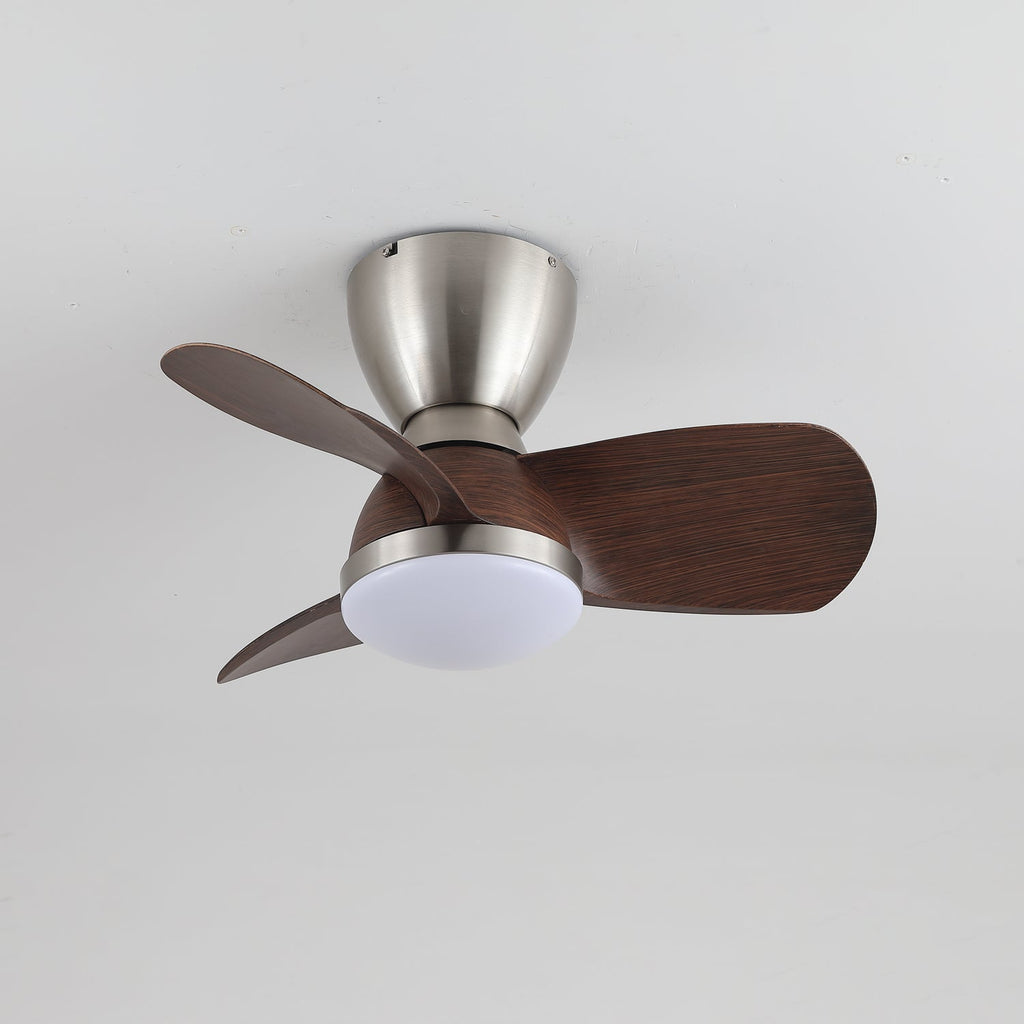 Velis Sculpted Walnut Aero Ceiling Light