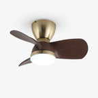 Velis Sculpted Walnut Aero Ceiling Light