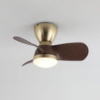 Velis Sculpted Walnut Aero Ceiling Light