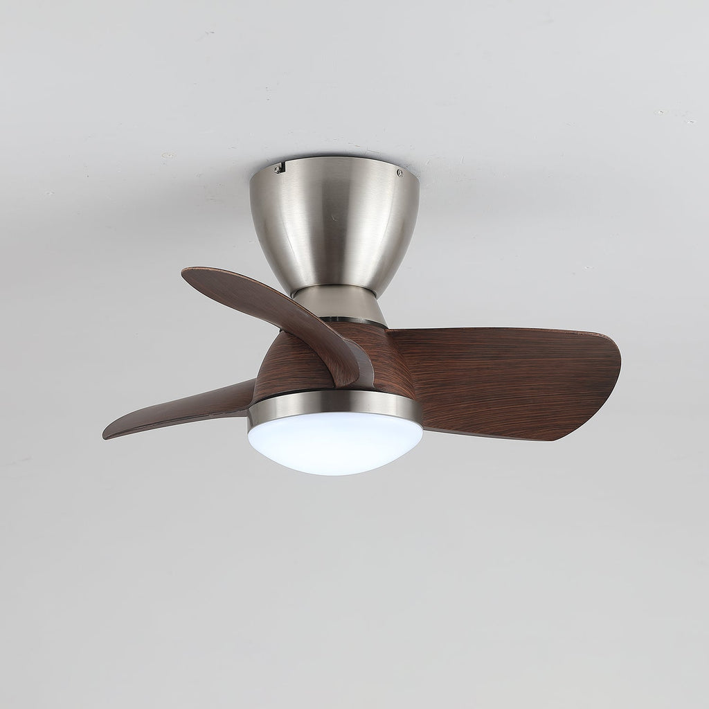 Velis Sculpted Walnut Aero Ceiling Light