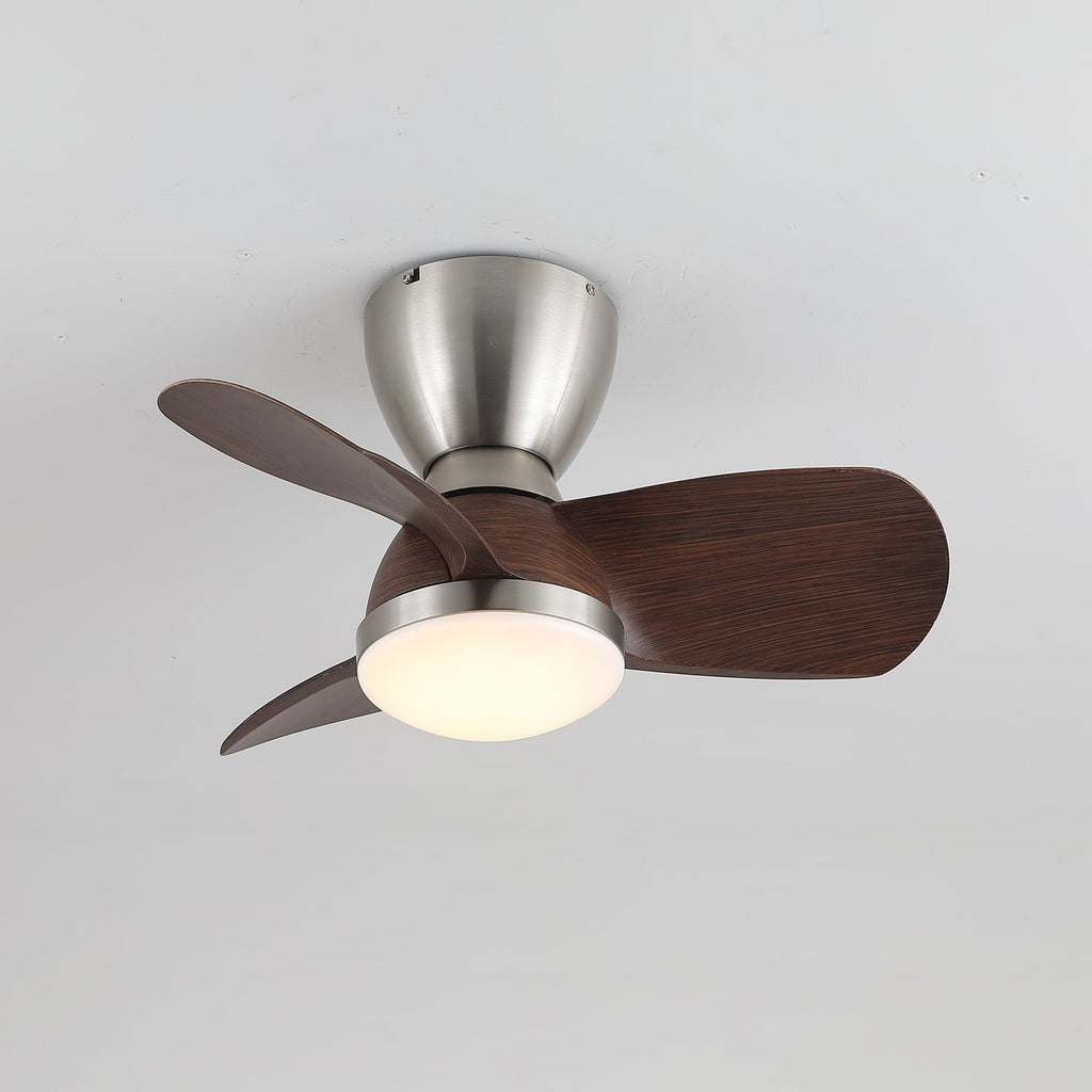 Velis Sculpted Walnut Aero Ceiling Light