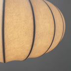 Verona Plug-In Fabric & Silk Pendant Light