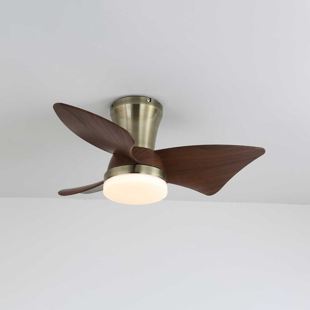 Zephyr Premium Woodcraft Flush Ceiling Fan Light