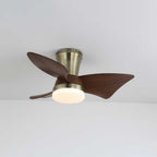 Zephyr Premium Woodcraft Flush Ceiling Fan Light