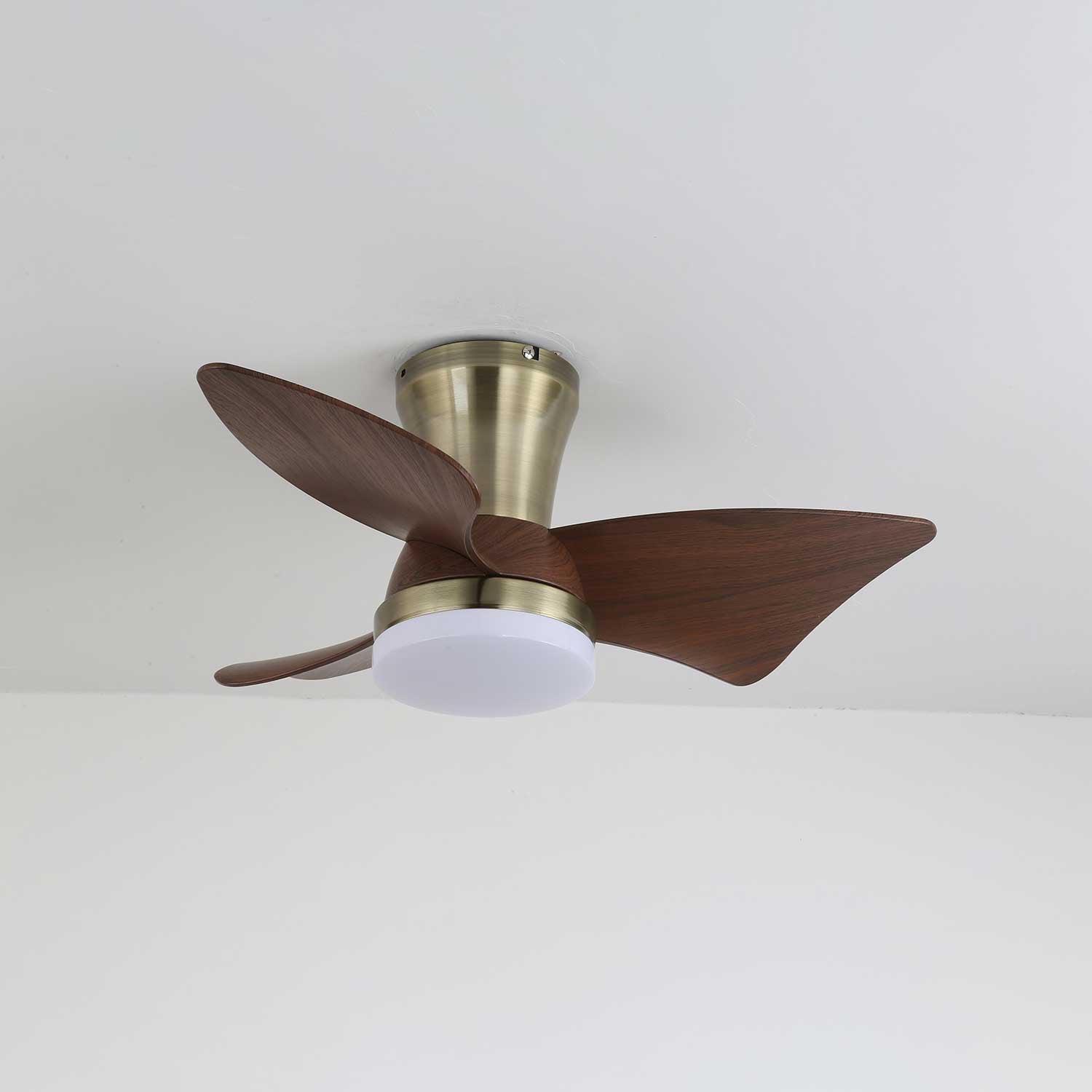 Zephyr Premium Woodcraft Flush Ceiling Fan Light
