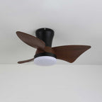 Zephyr Premium Woodcraft Flush Ceiling Fan Light