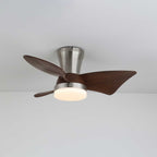 Zephyr Premium Woodcraft Flush Ceiling Fan Light