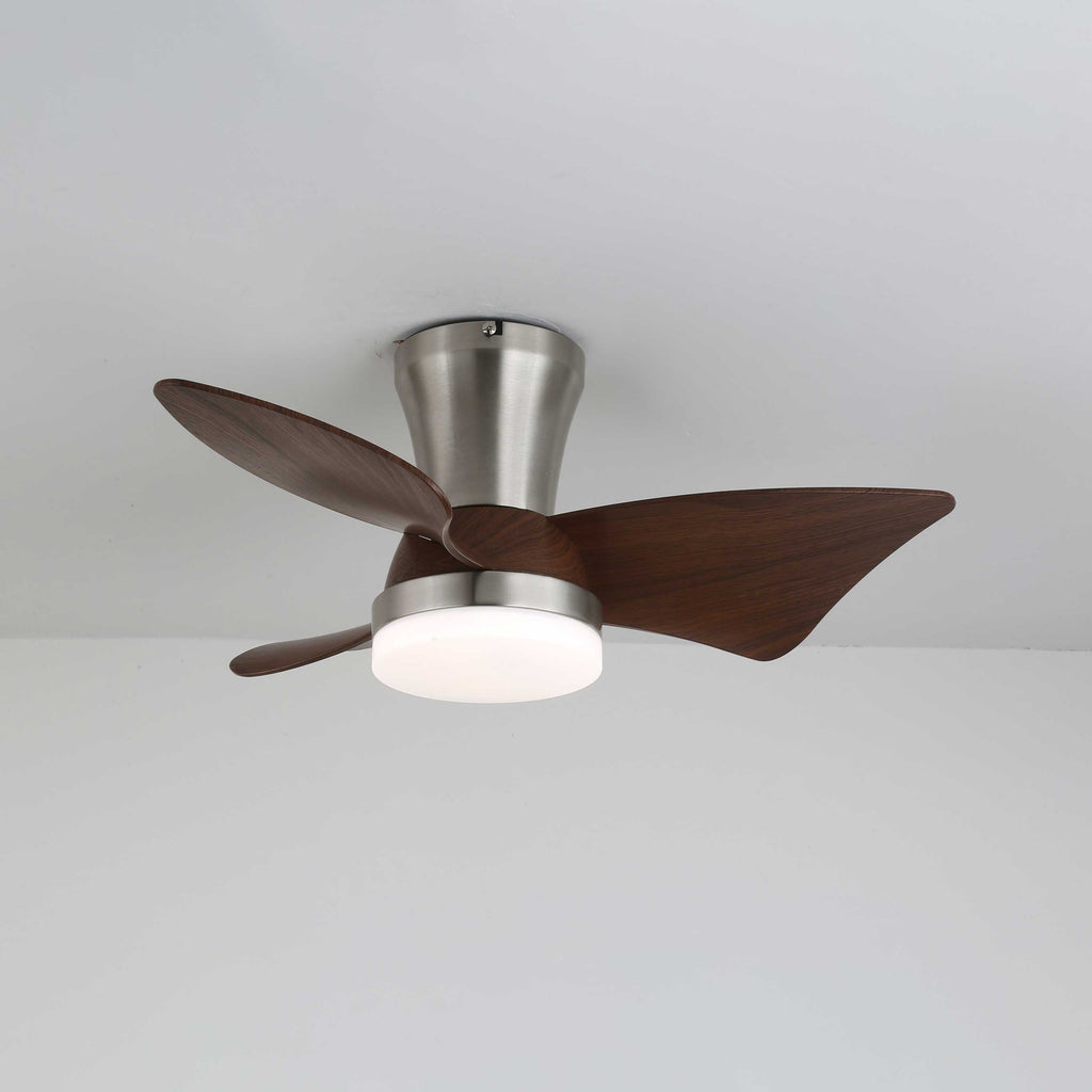 Zephyr Premium Woodcraft Flush Ceiling Fan Light