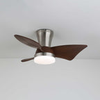 Zephyr Premium Woodcraft Flush Ceiling Fan Light