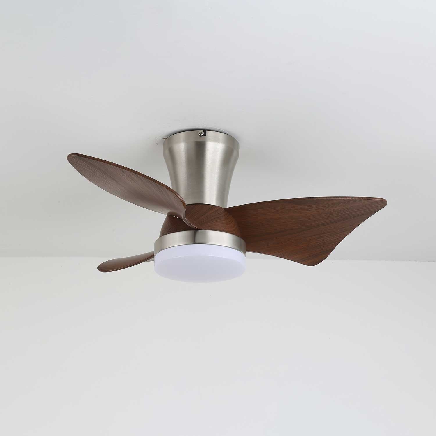 Zephyr Premium Woodcraft Flush Ceiling Fan Light
