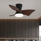 Zephyr Curve Minimalist Walnut Ceiling Light