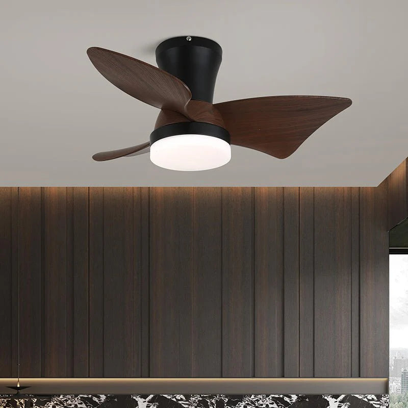 Zephyr Curve Minimalist Walnut Ceiling Light