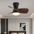 Zephyr Curve Minimalist Walnut Ceiling Light