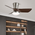 Zephyr Curve Minimalist Walnut Ceiling Light