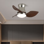 Zephyr Curve Minimalist Walnut Ceiling Light