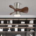 Zephyr Curve Minimalist Walnut Ceiling Light