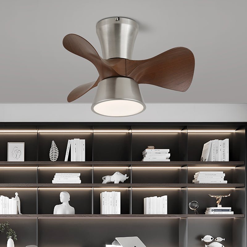 Zephyr Curve Minimalist Walnut Ceiling Light