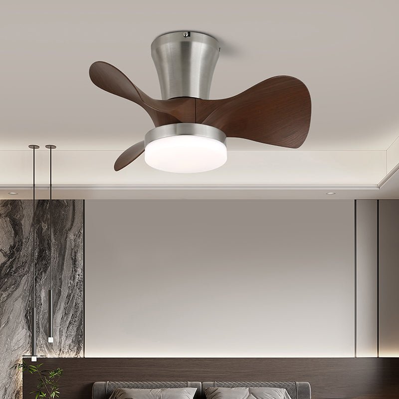 Zephyr Curve Minimalist Walnut Ceiling Light