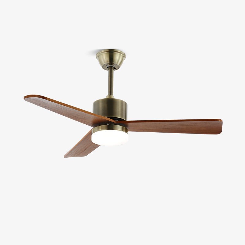 Zephyr Glow Wood Blade Fan Light Fixture