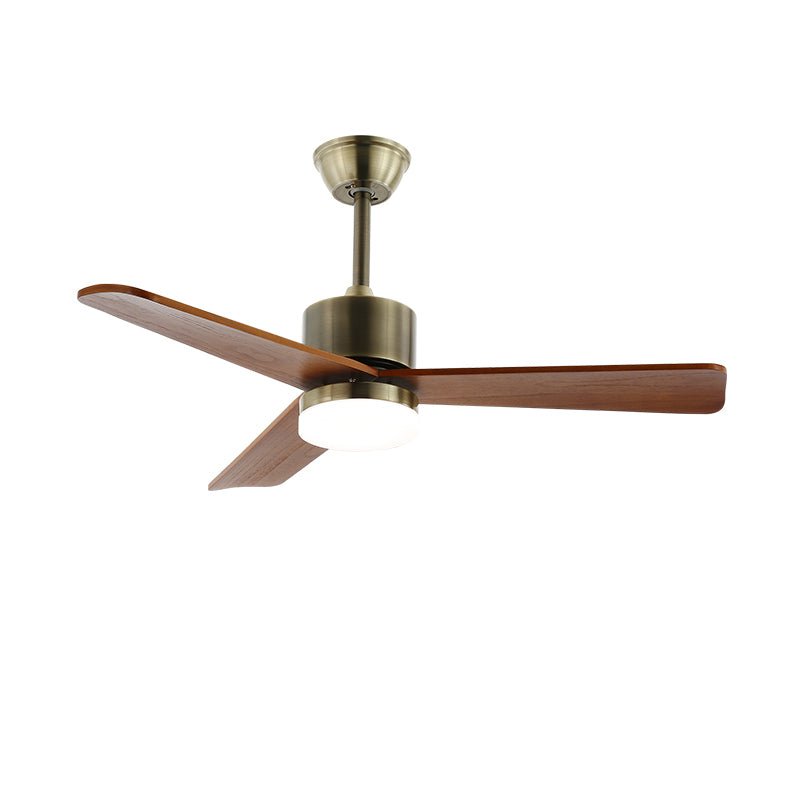 Zephyr Glow Wood Blade Fan Light Fixture