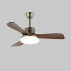 Zephyr Glow Wood Blade Fan Light Fixture