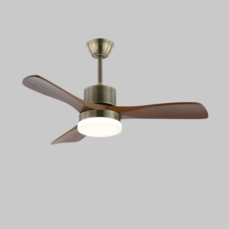 Zephyr Glow Wood Blade Fan Light Fixture